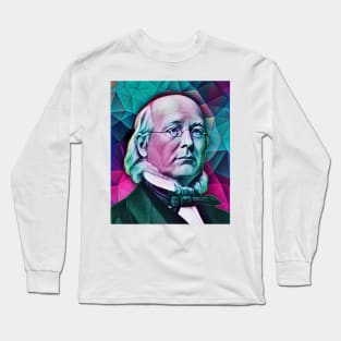 Horace Greeley Portrait | Horace Greeley Artwork 8 Long Sleeve T-Shirt